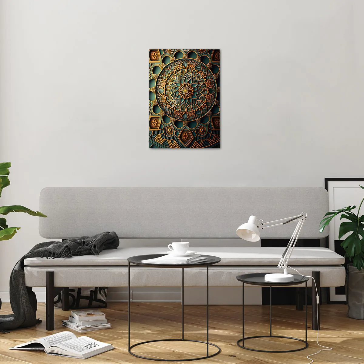 Quadro em vidro - Em uma atmosfera árabe - 50x70 cm