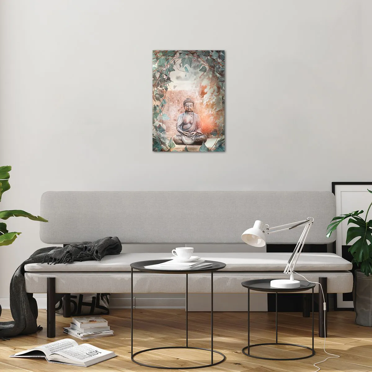 Quadro em vidro - Harmonia alegre - 50x70 cm