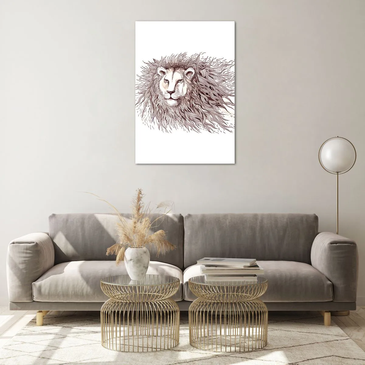 Tablou pe sticlă - Împăratul flamboaiant - 70x100 cm