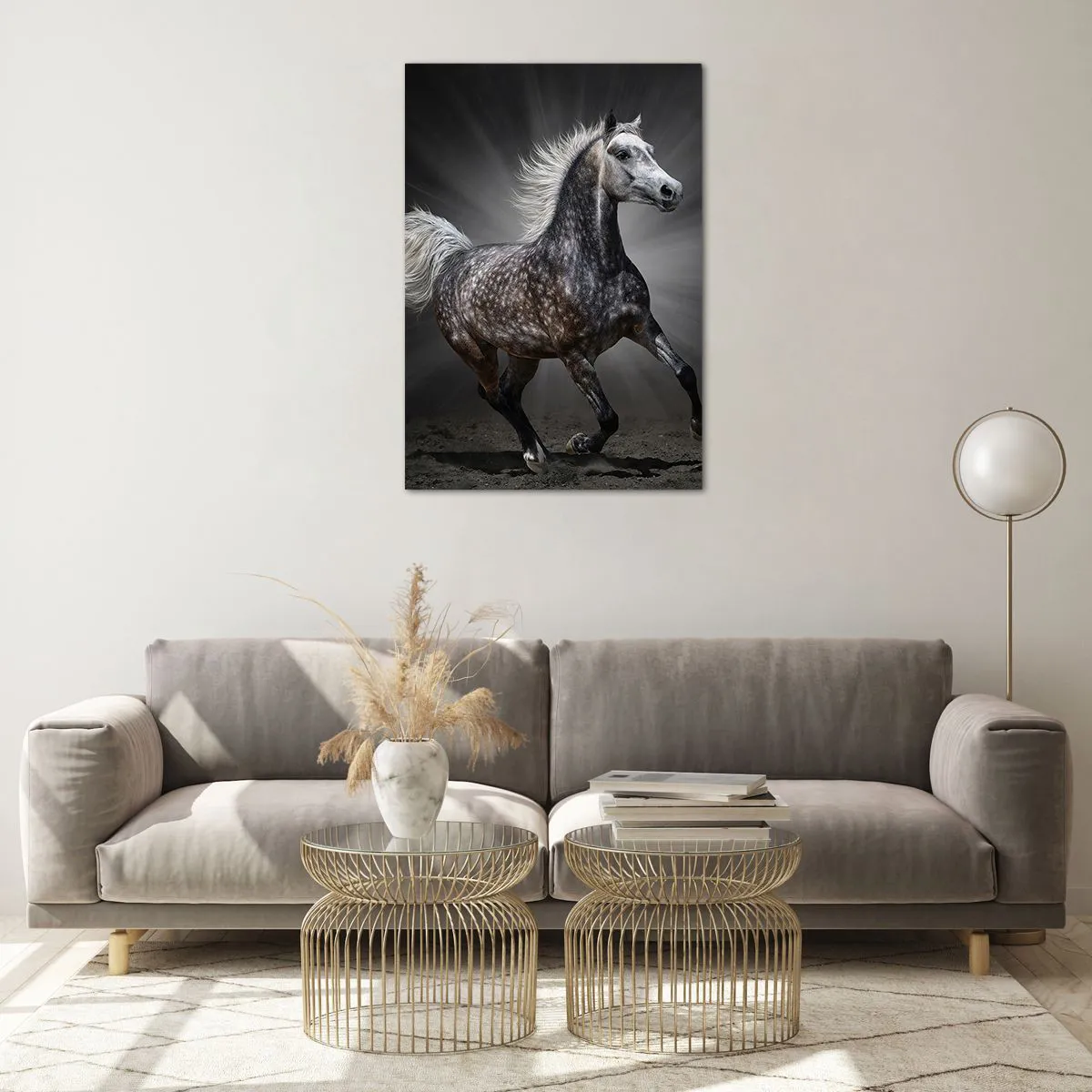 Glass picture - Grey Is Beautiful - 70x100 cm