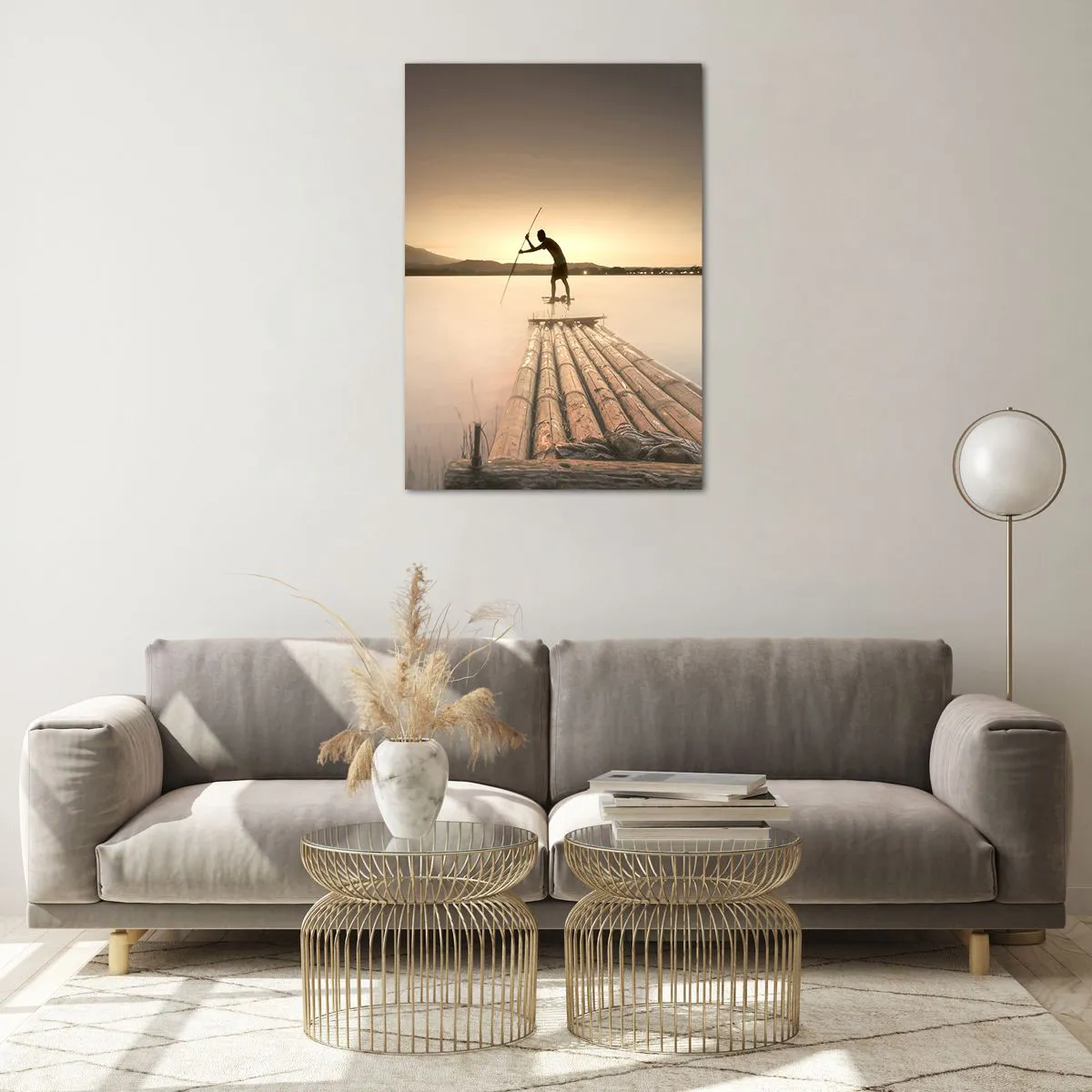 Üveg kép - Pihenés előtt - 70x100 cm