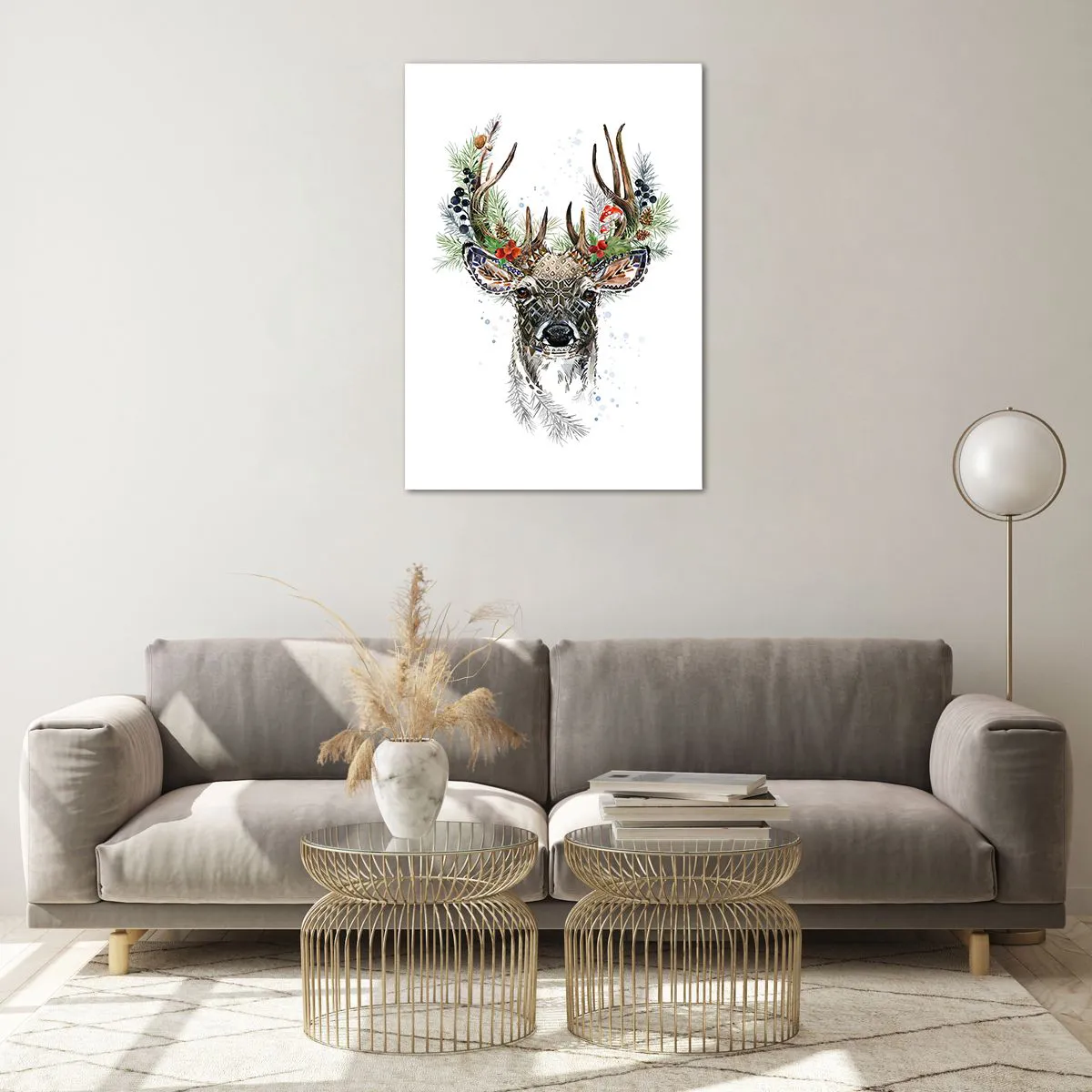 Glastavla - Bild på glas - I högtidskläder - 70x100 cm