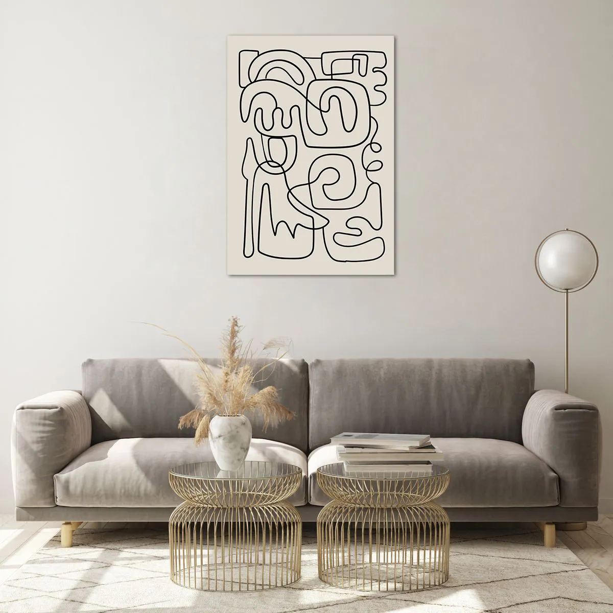 Glass picture - Tracing - 70x100 cm