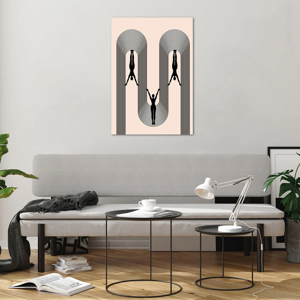 Glass picture - Upside Down - 70x100 cm