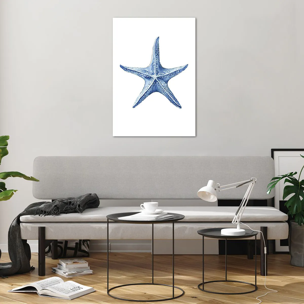 Obraz na skle - Hvězda moře - 70x100 cm
