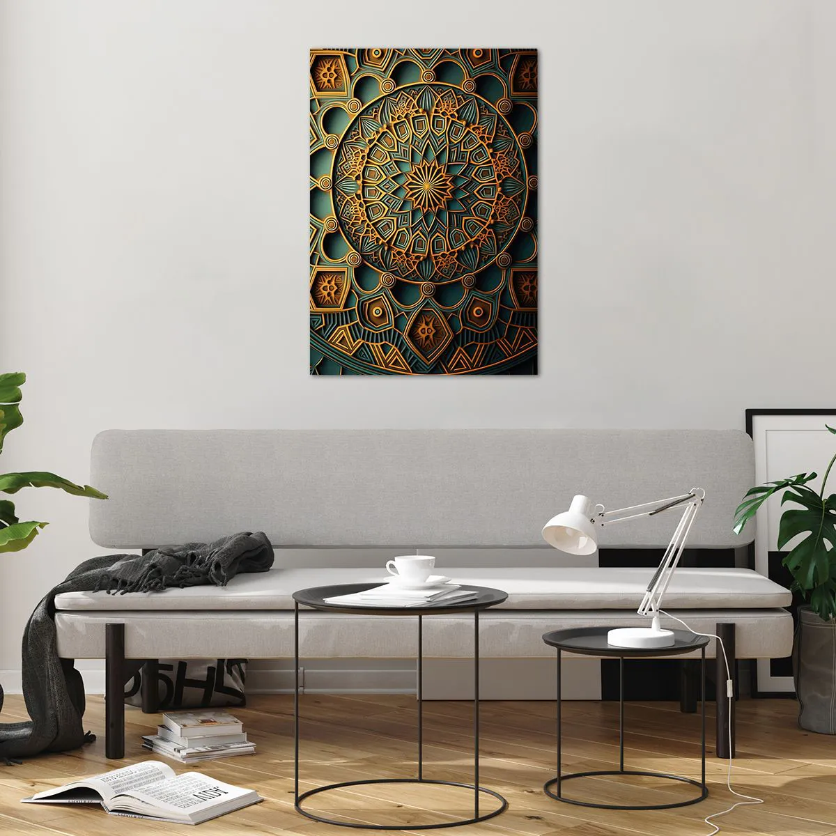 Quadro em vidro - Em uma atmosfera árabe - 70x100 cm