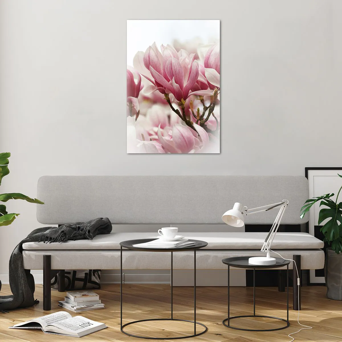 Impression sur verre - Image sur verre - Fleurs de printemps - 70x100 cm