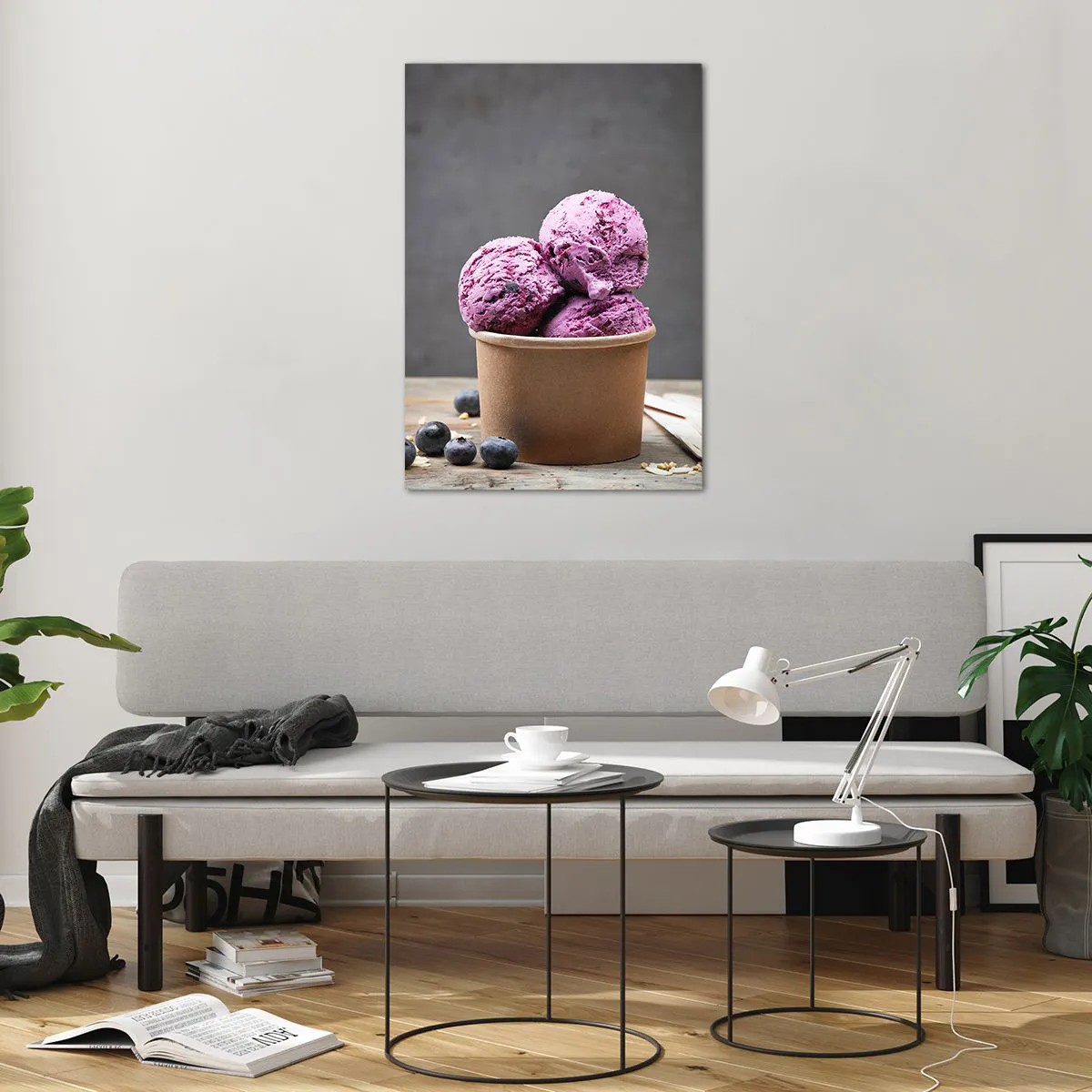 Glasbild - Bild auf glas - Süße und Kälte - 70x100 cm