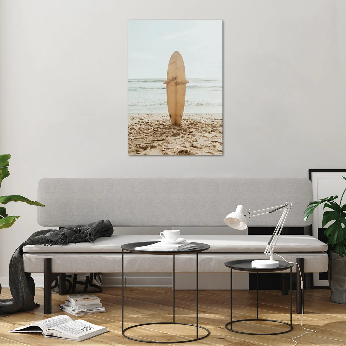 Tablou pe sticlă - Din dragoste pentru valuri - 70x100 cm