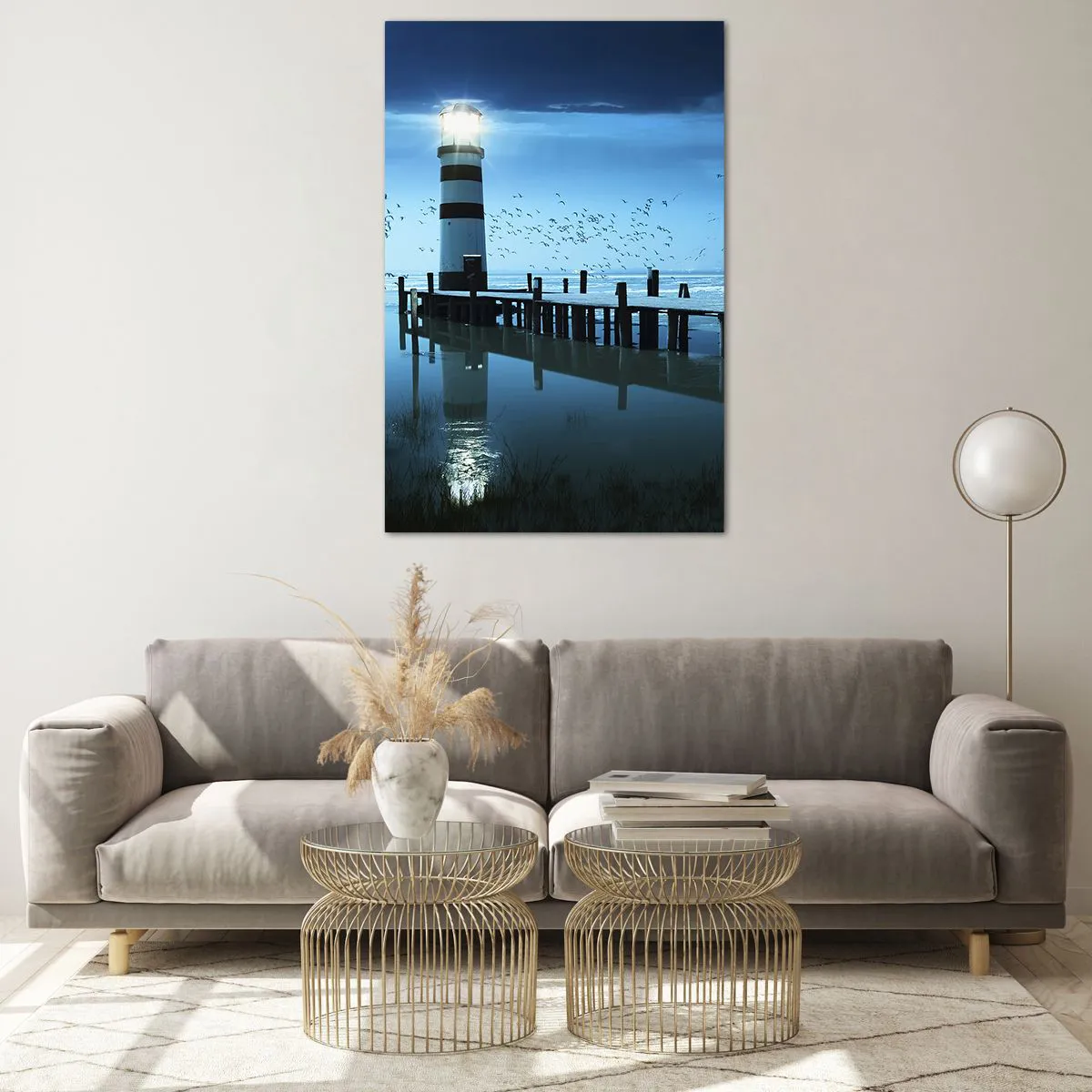 Tablou pe sticlă - Și nu ți-e frică de întuneric - 80x120 cm