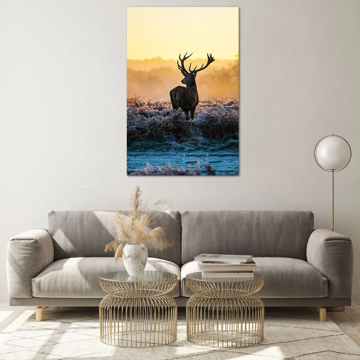 Quadro em vidro - Coroado em sua terra - 80x120 cm