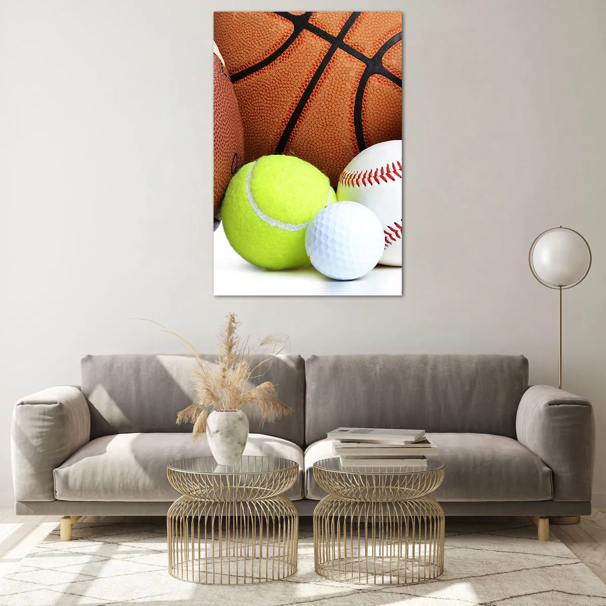 Glass picture - Football Unites Us - 80x120 cm