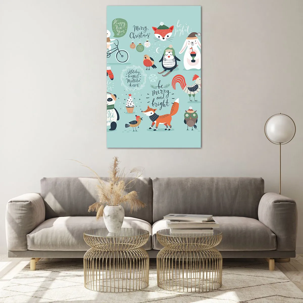 Glass picture - Let Christmas Last Forever! - 80x120 cm