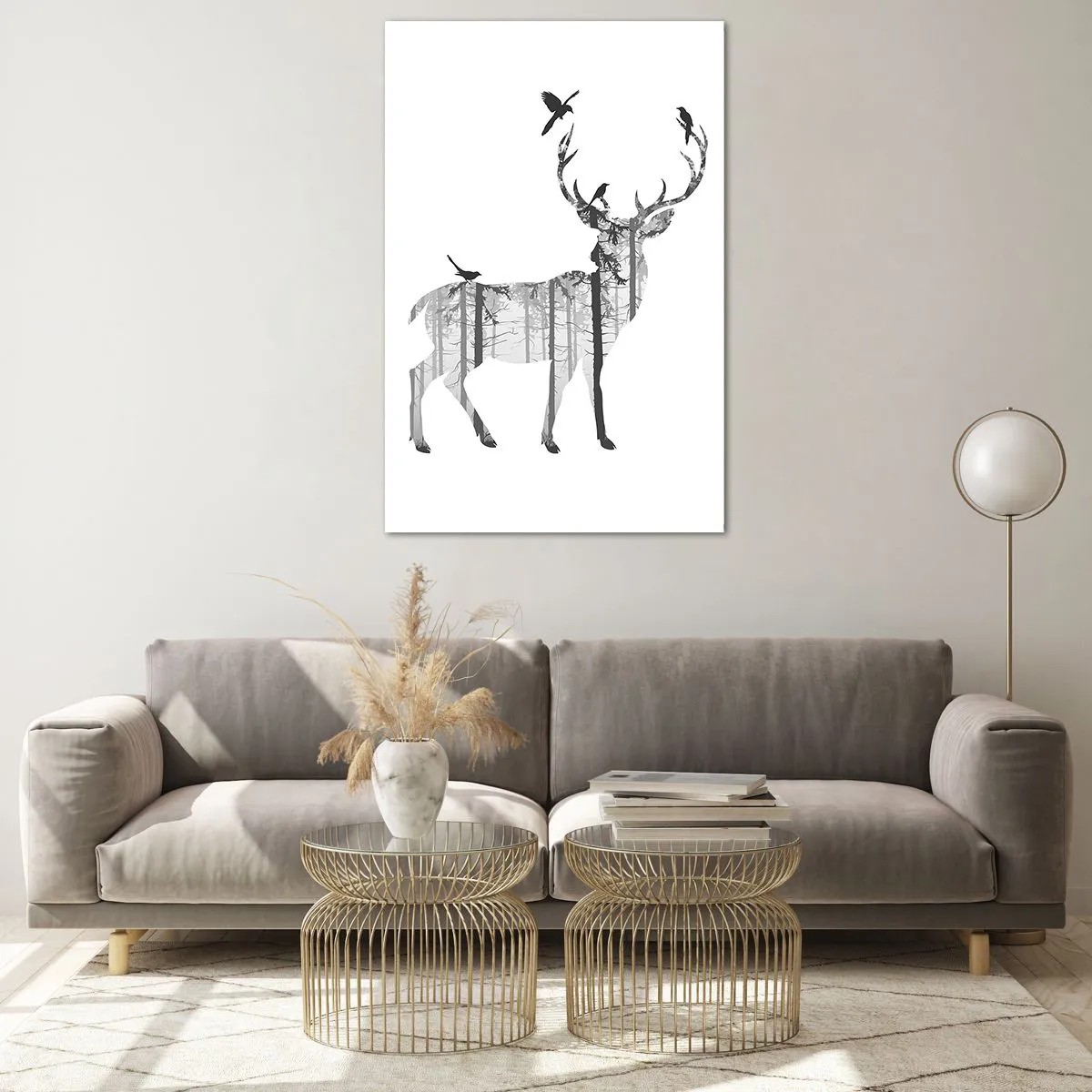 Billede på glas - Skovens gode ånd - 80x120 cm