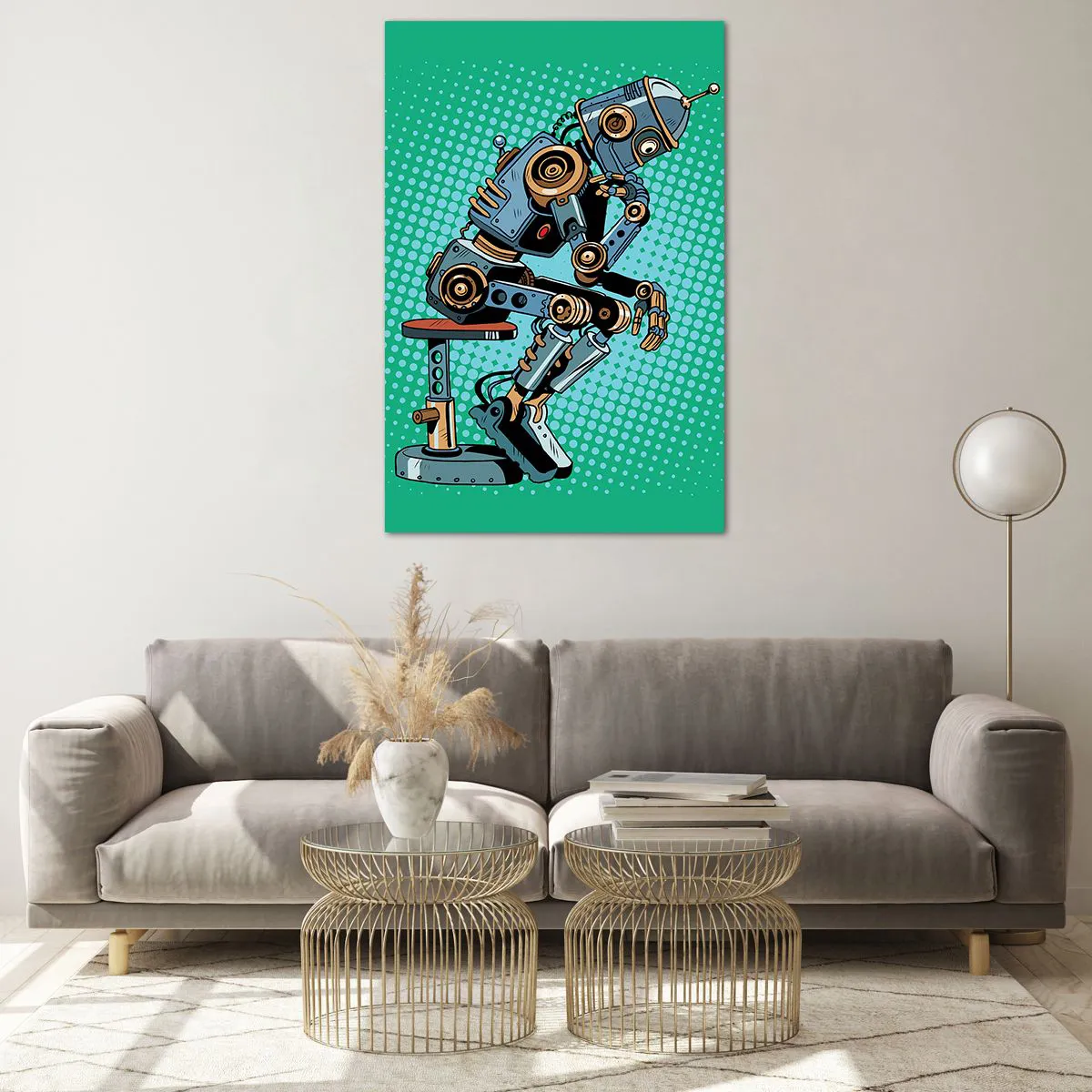 Billede på glas - Over essensen af at være - 80x120 cm