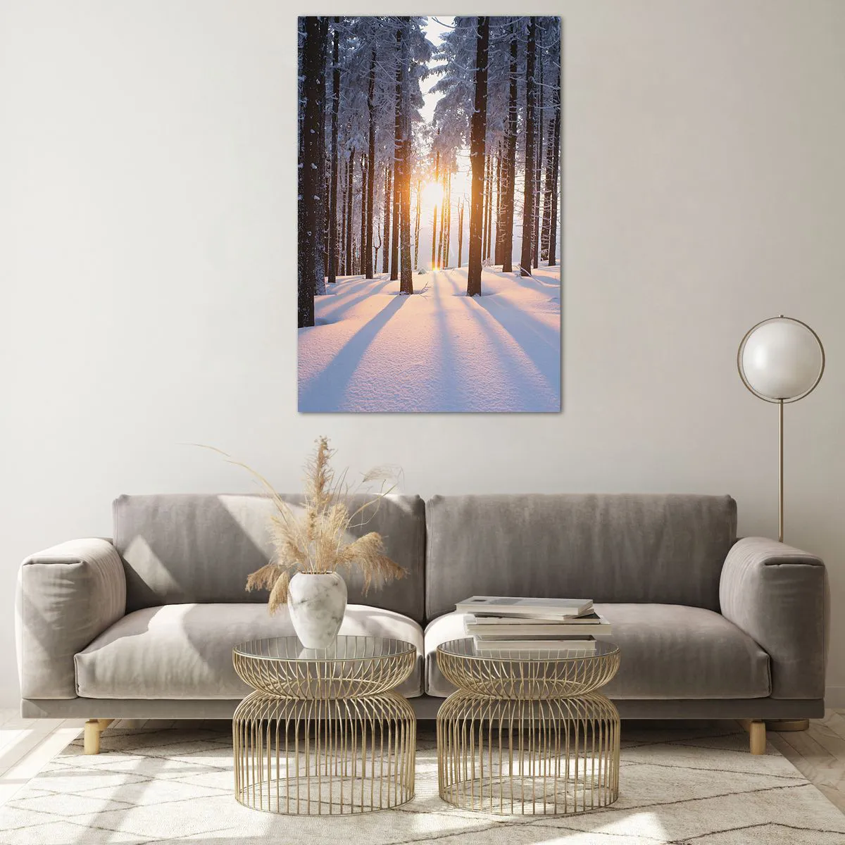 Tablou pe sticlă - În mod clar în alb și negru - 80x120 cm