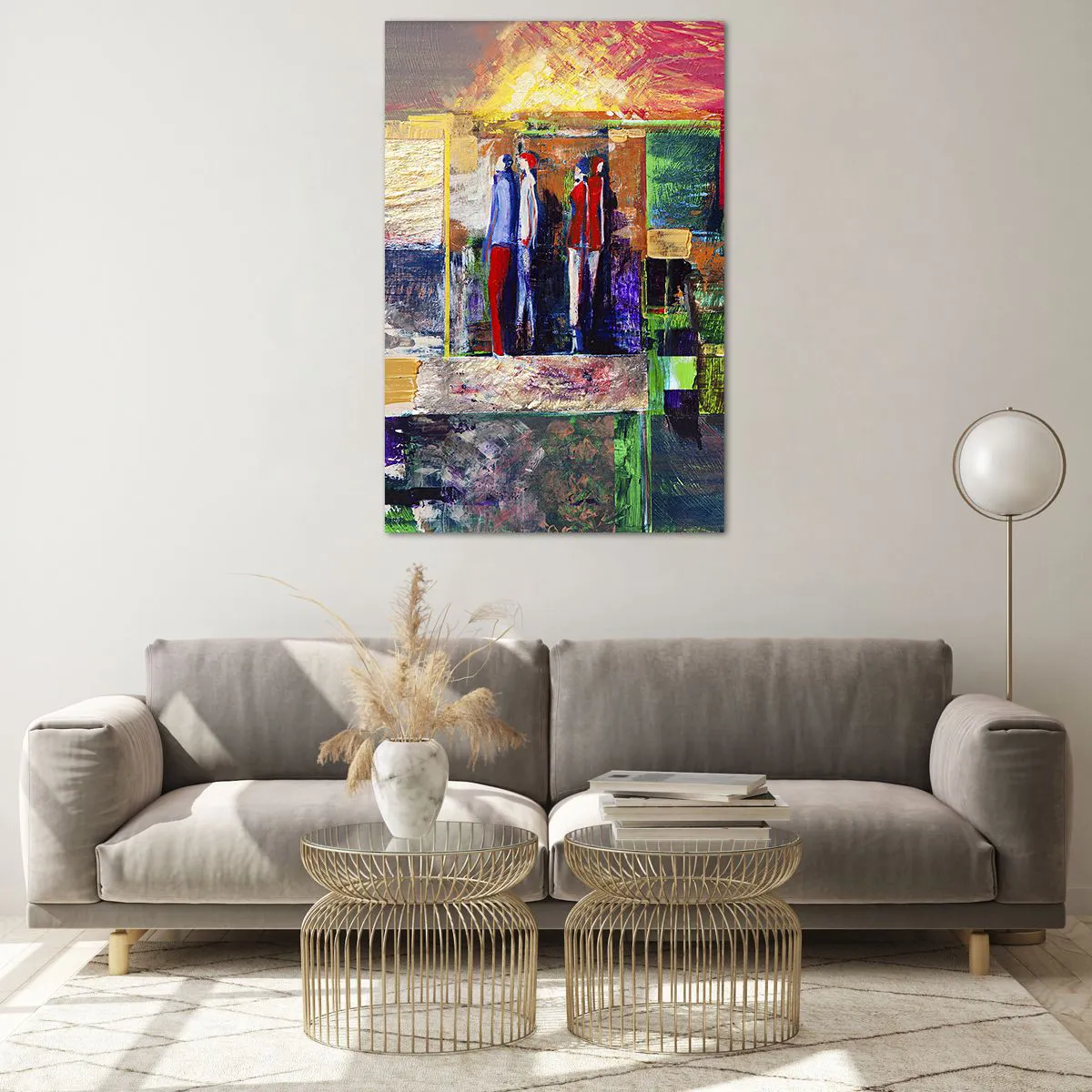 Obraz na skle - Vztahy a emoce - 80x120 cm