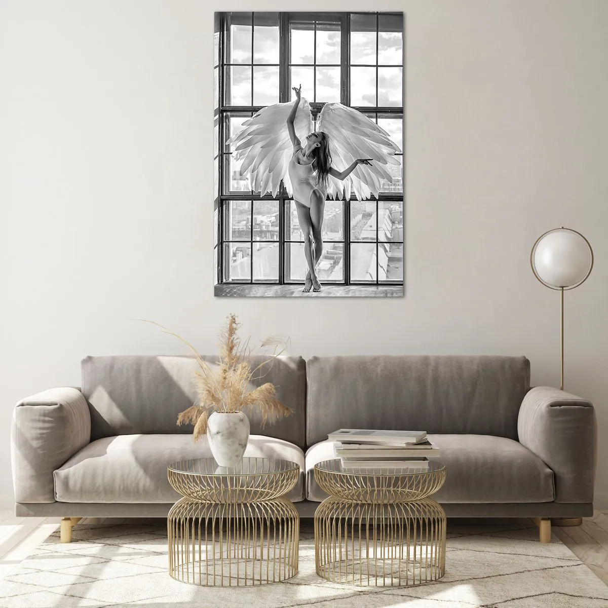 Quadro em vidro - Cidade dos Anjos? - 80x120 cm