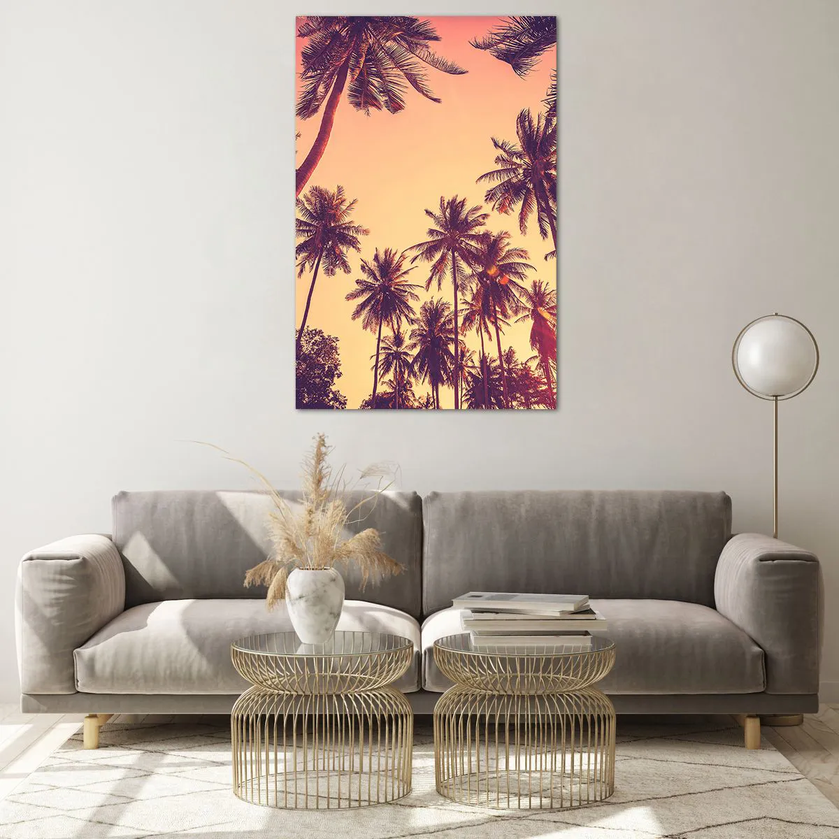 Quadro em vidro - Variação tropical - 80x120 cm