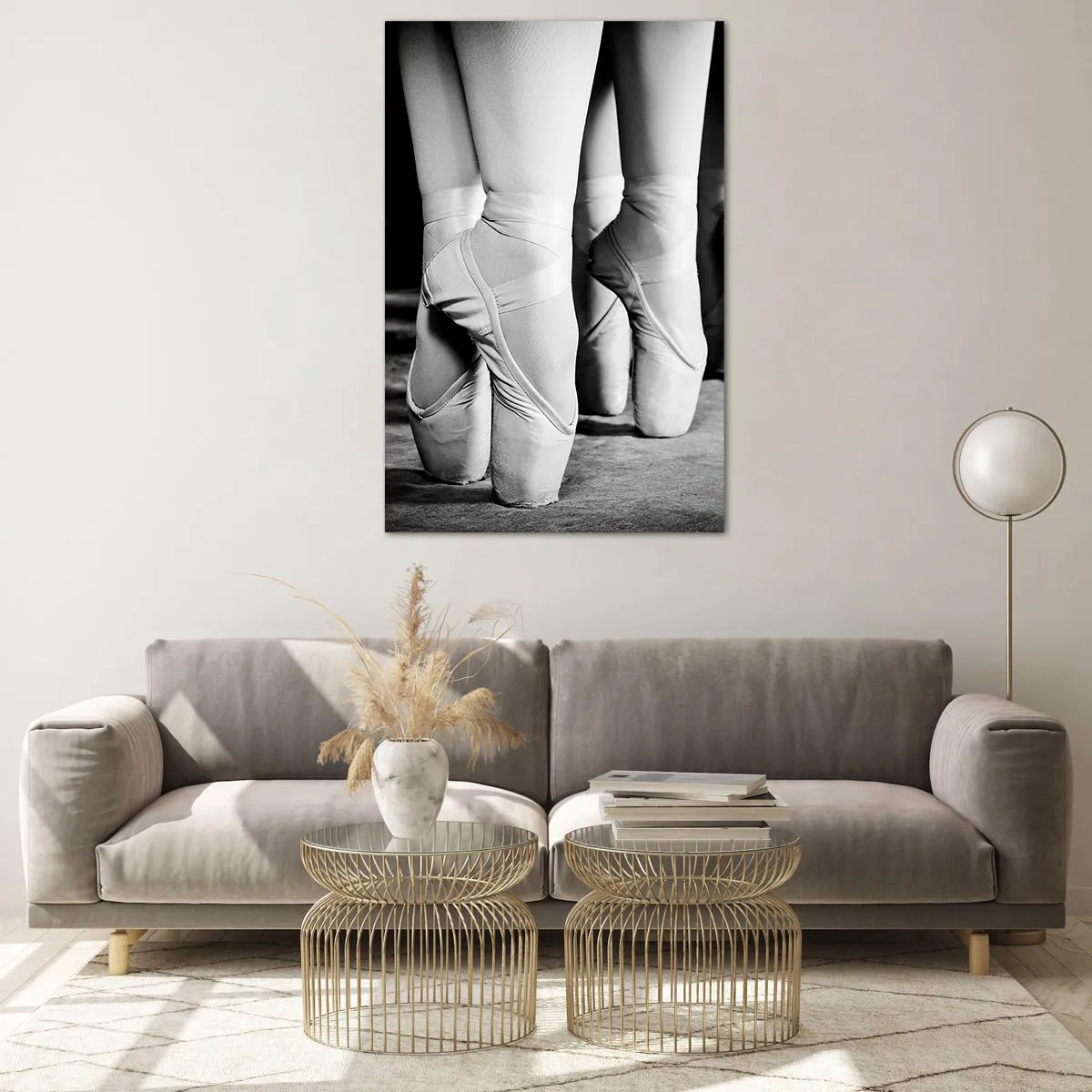 Quadro em vidro - Juntos, com leveza - 80x120 cm