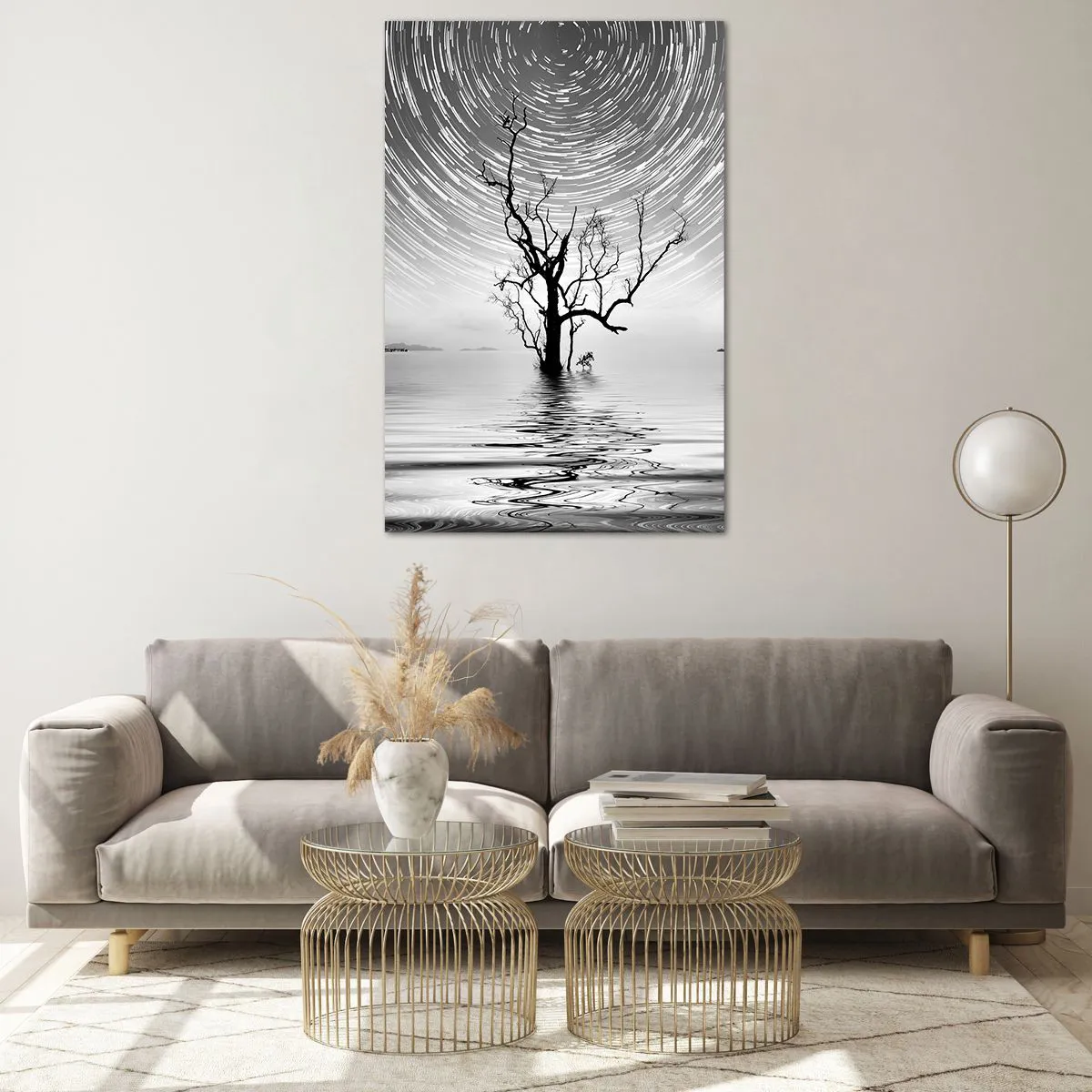 Glastavla - Bild på glas - Naturens symfoni - 80x120 cm