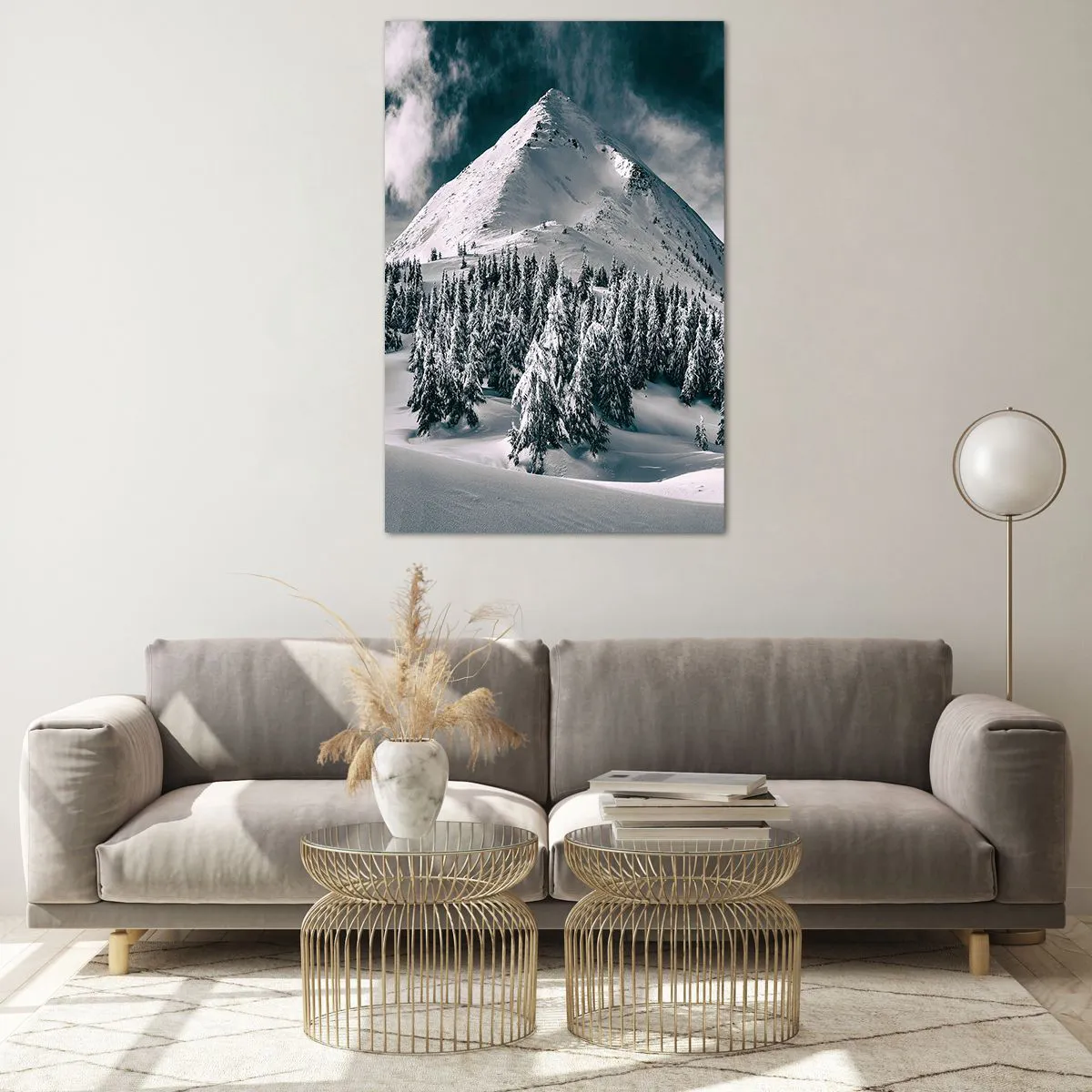 Tablou pe sticlă - Țara zăpezii și a gheții - 80x120 cm