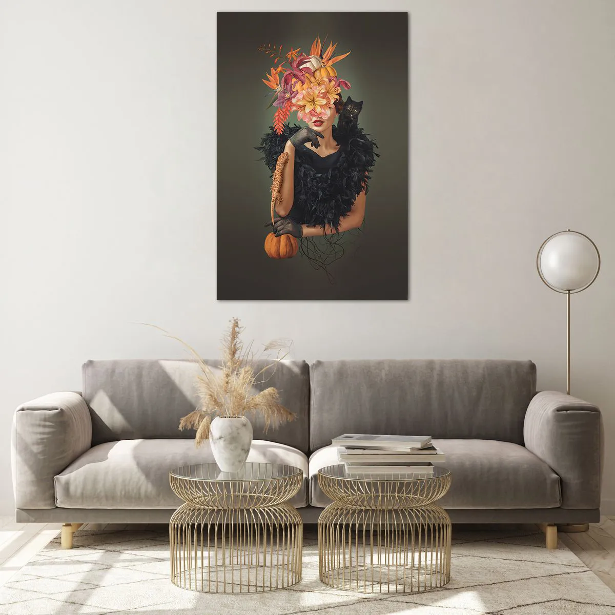 Obraz na skle - Kouzlo čarodějnice - 80x120 cm