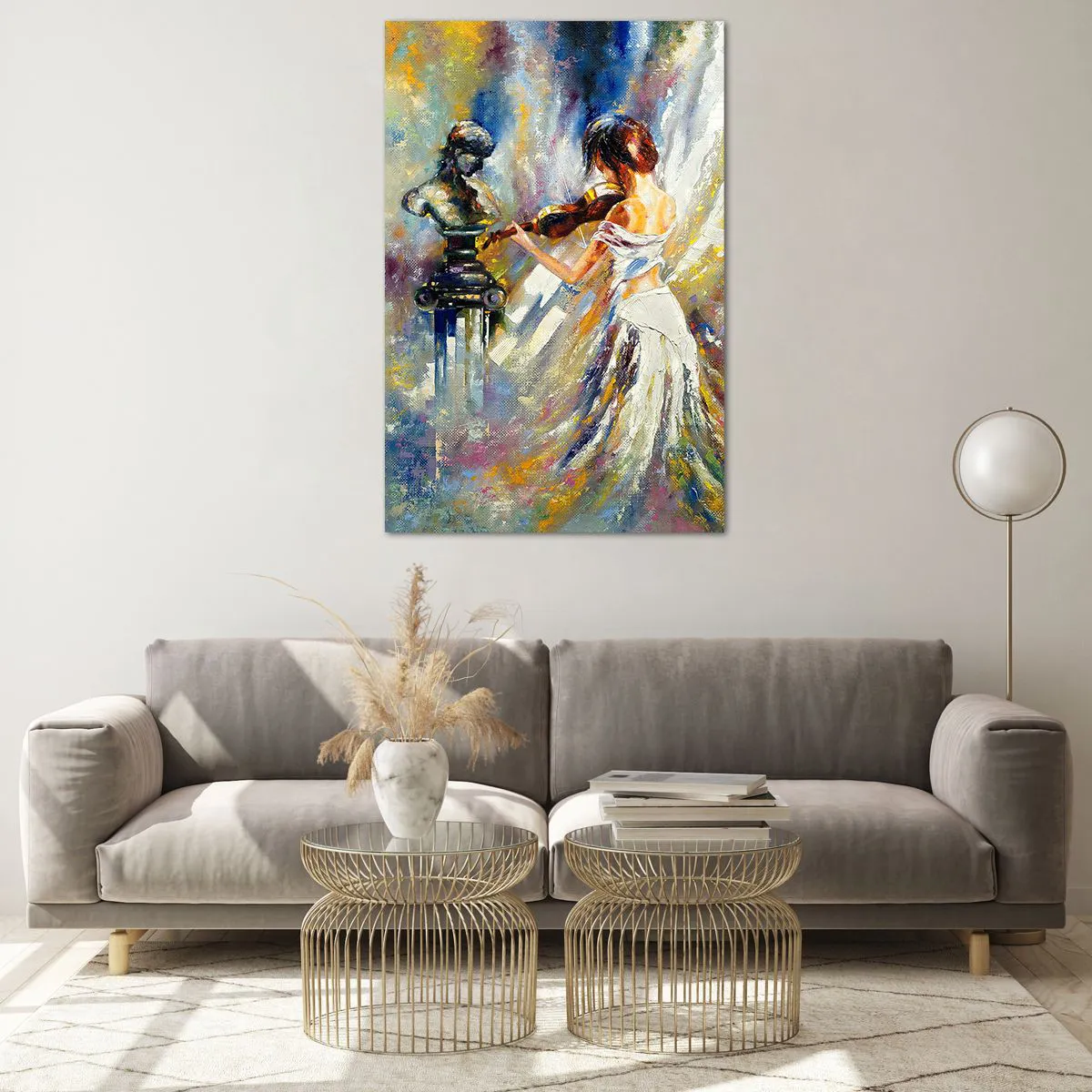 Glass picture - Reviving with a Sentiment - 80x120 cm