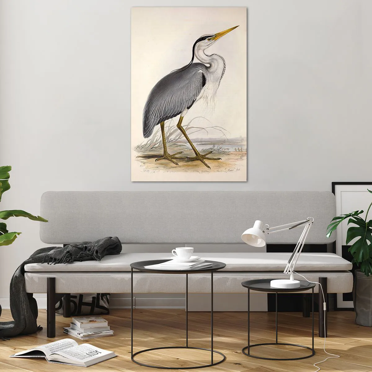 Glasbild - Bild auf glas - Reiher Gnade - 80x120 cm