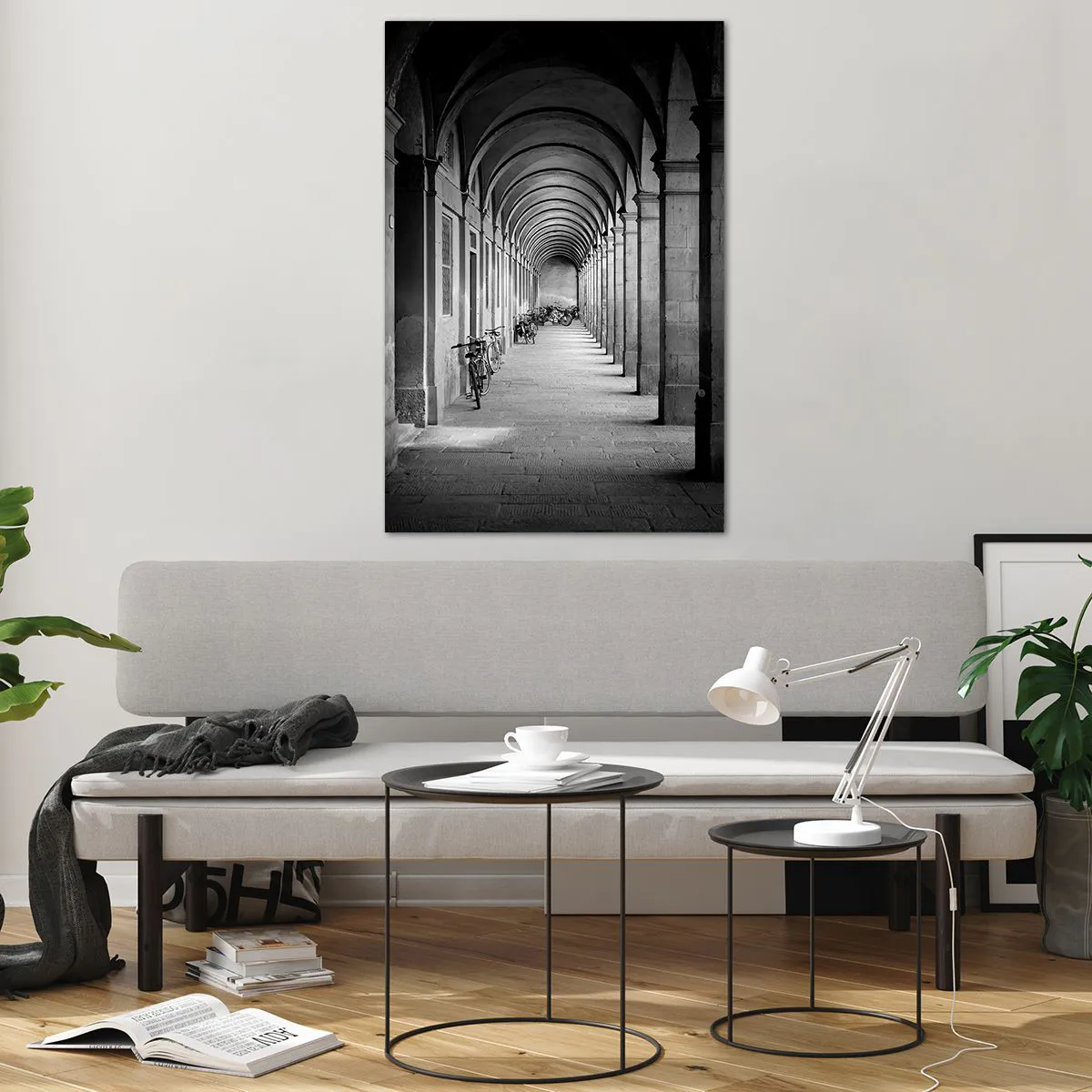 Impression sur verre - Image sur verre - Sous les arcades - 80x120 cm