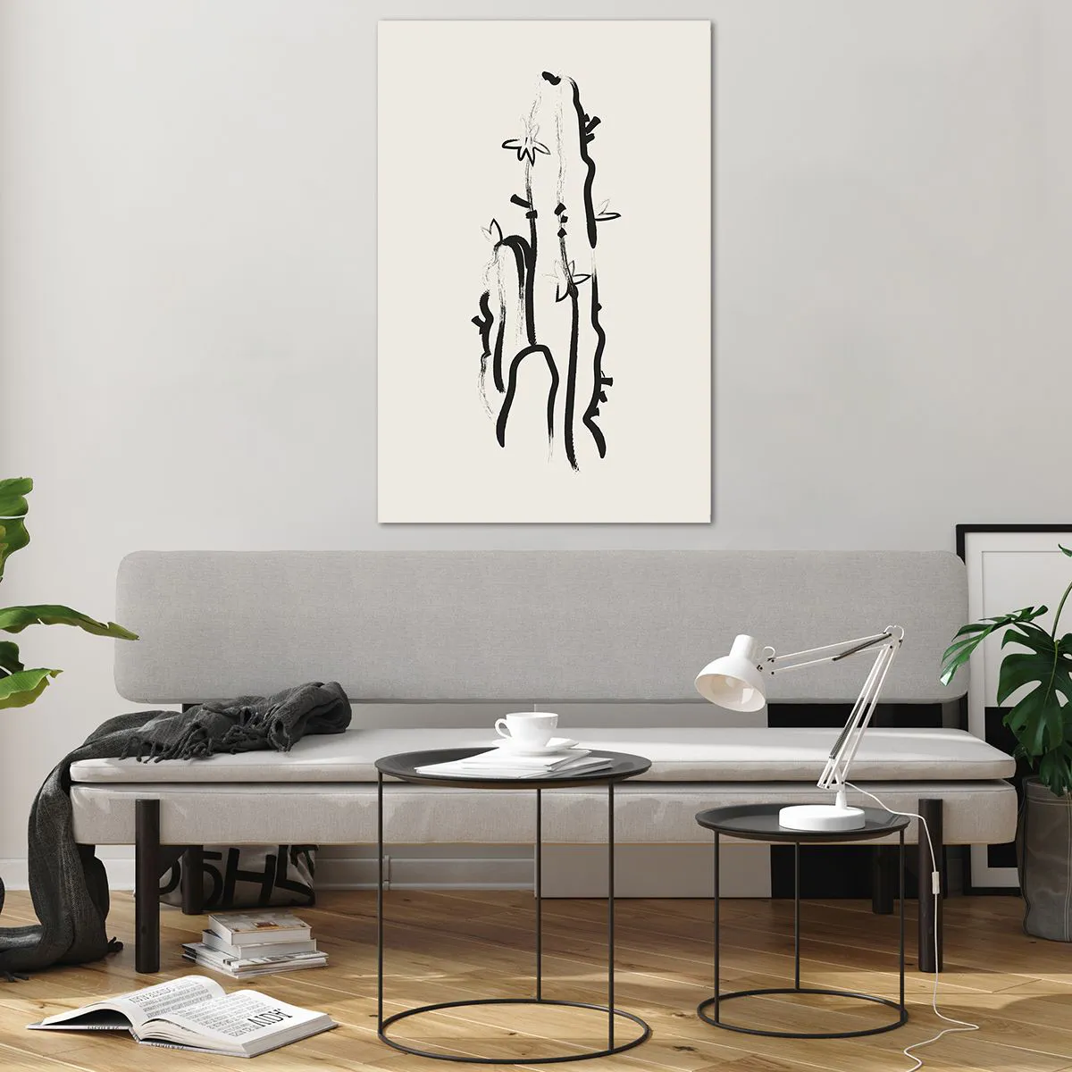 Üveg kép - Virágzó gyógynövény - 80x120 cm