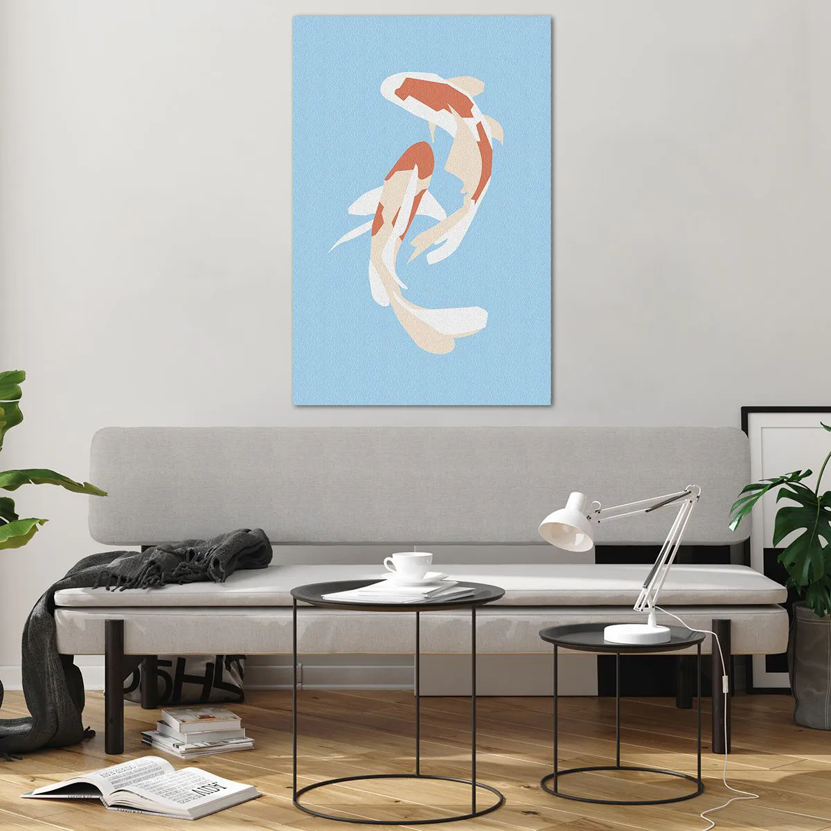 Impression sur verre - Image sur verre - Natation synchronisée spontanée - 80x120 cm