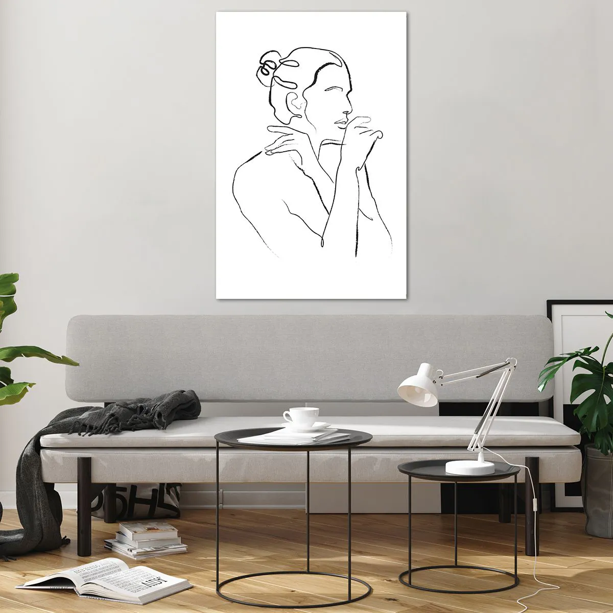 Üveg kép - Akt: érzéki misztérium - 80x120 cm