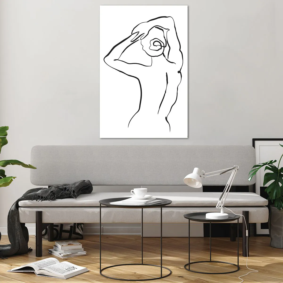 Glass picture - Nude in the Morning - 80x120 cm