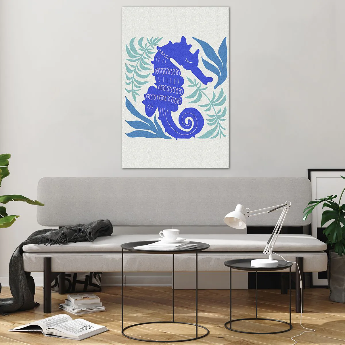 Glass picture - In Underwater Meadow - 80x120 cm