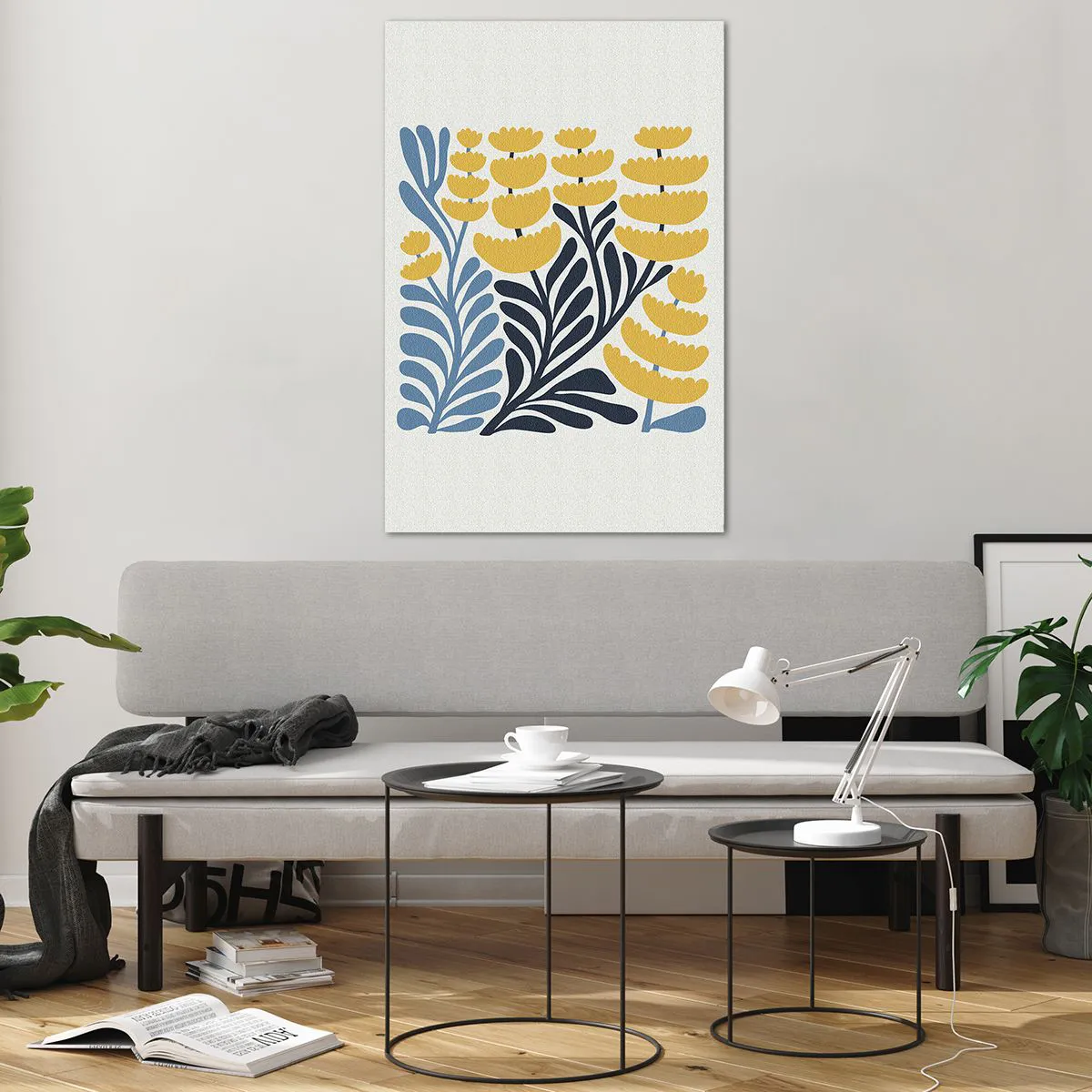 Obraz na skle - Slnečný záhon - 80x120 cm