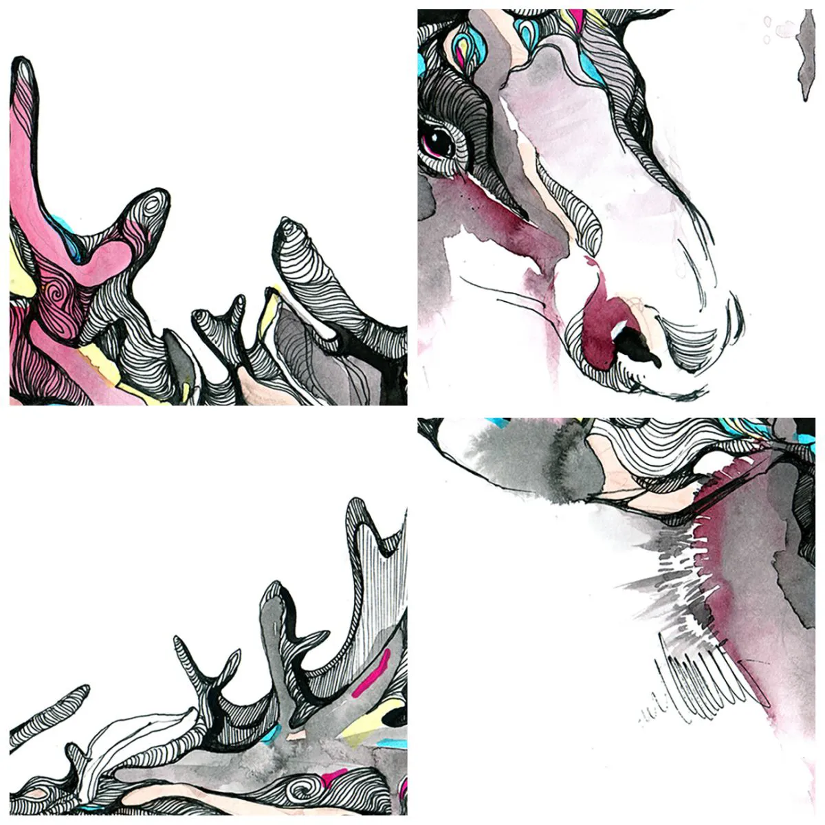 Glass picture - Crown of the King of the Forest - 50x70 cm