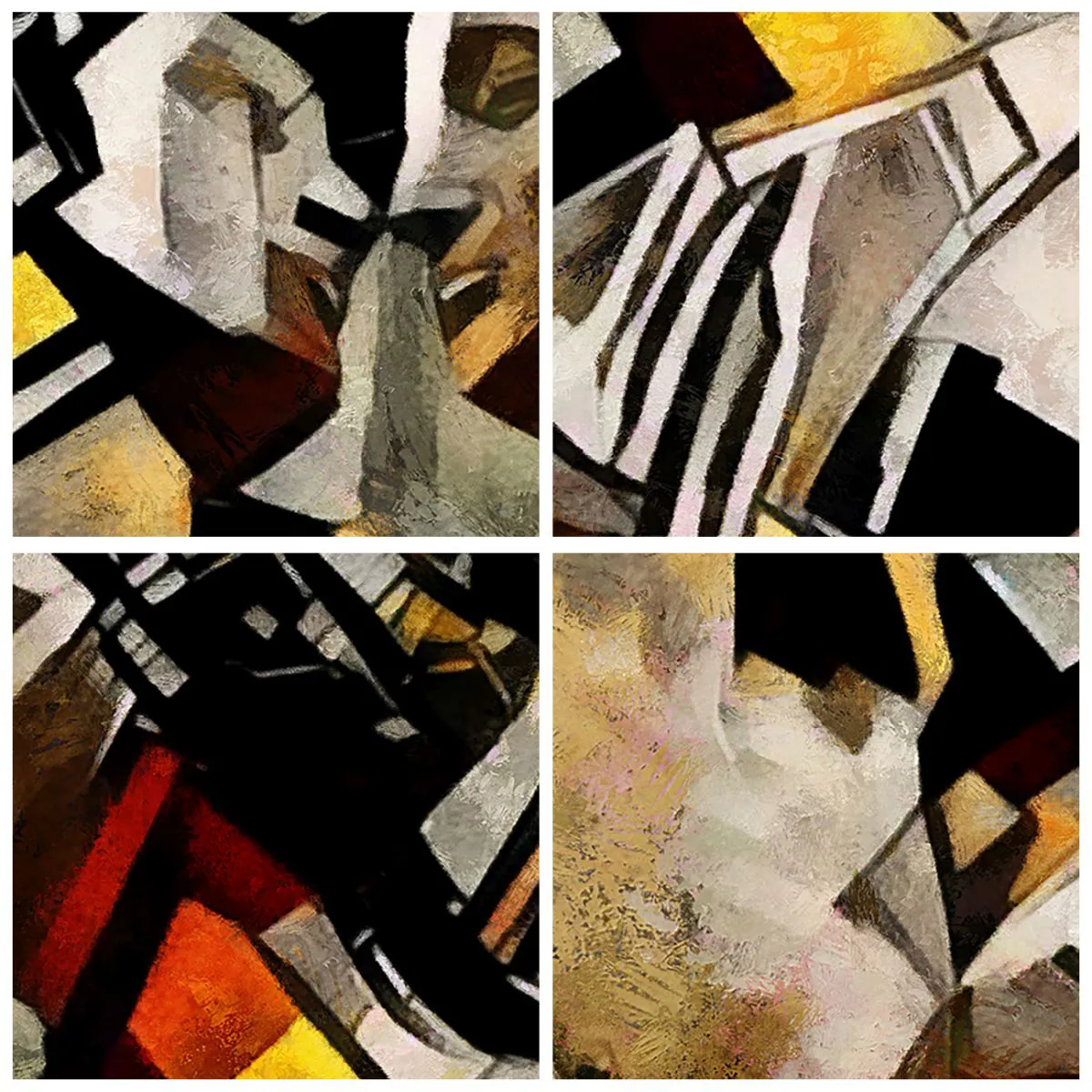 Tablou pe sticlă - Sărut statuar - 50x70 cm