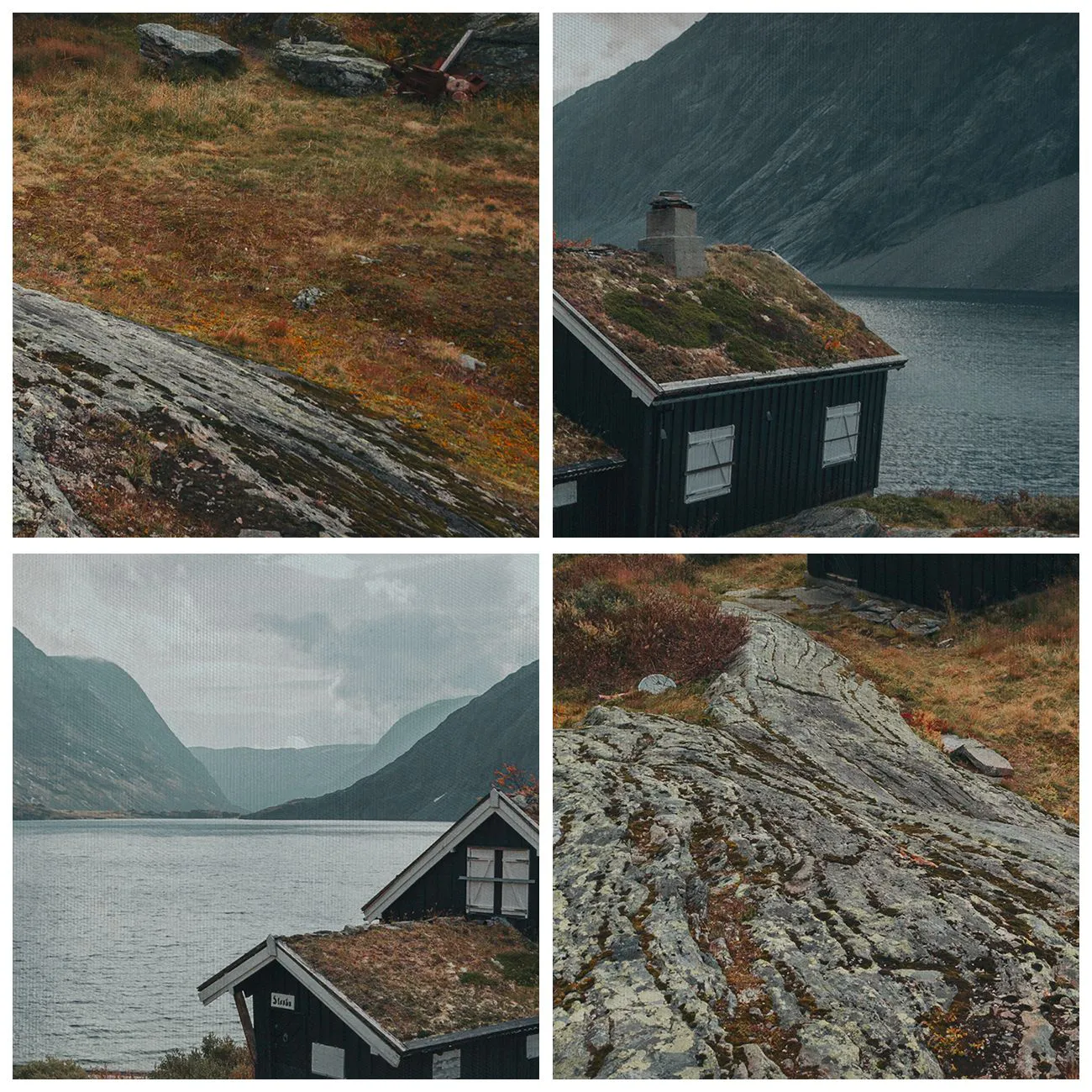 Quadro em vidro - Uma estância de verão junto ao fiorde - 50x70 cm