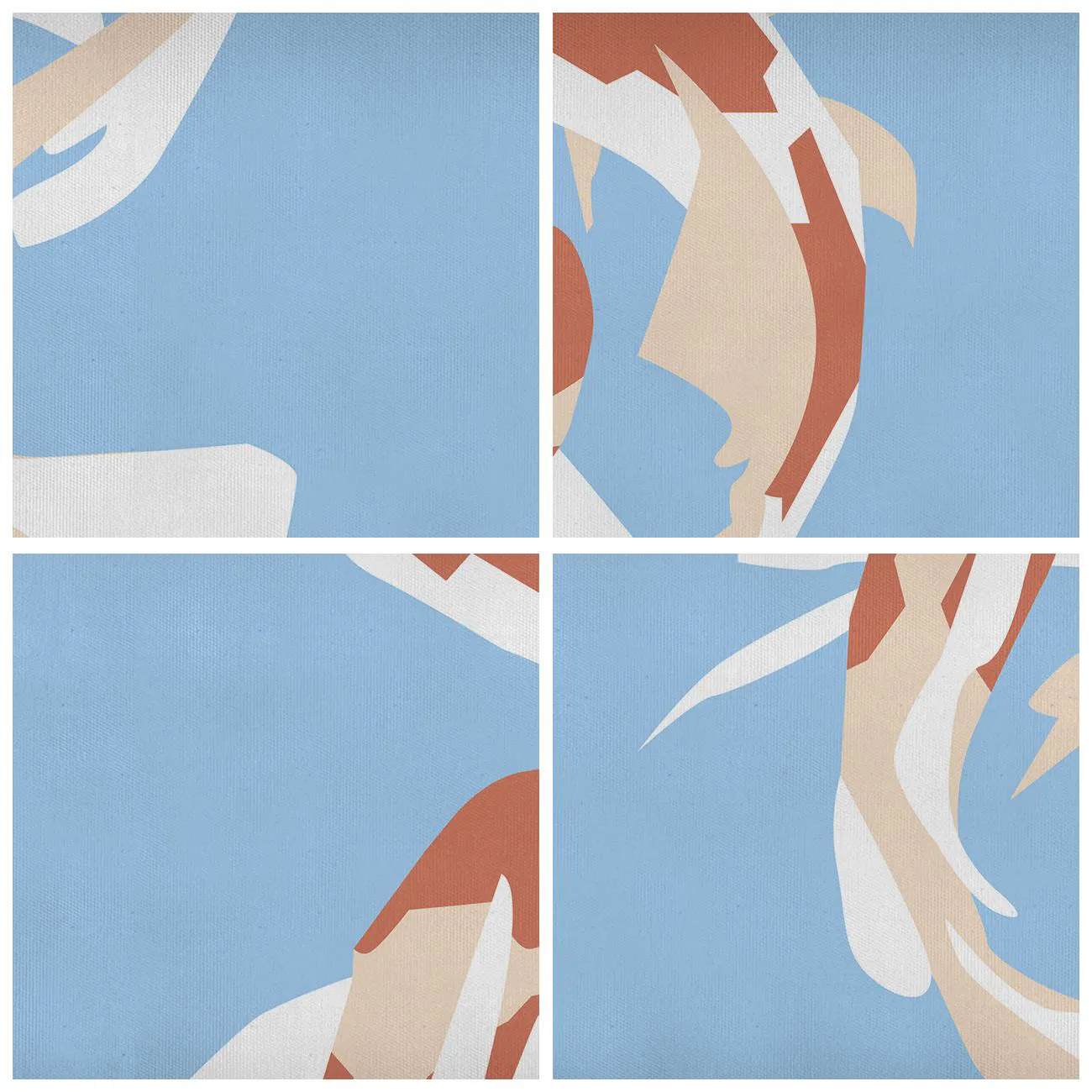 Impression sur verre - Image sur verre - Natation synchronisée spontanée - 80x120 cm