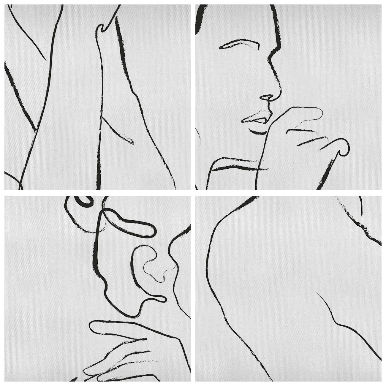 Üveg kép - Akt: érzéki misztérium - 80x120 cm