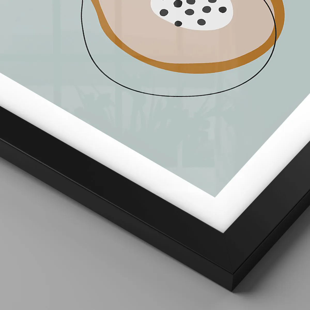 Affiche dans un cadre noir - Poster - Pénétrer la nature des choses - 30x30 cm