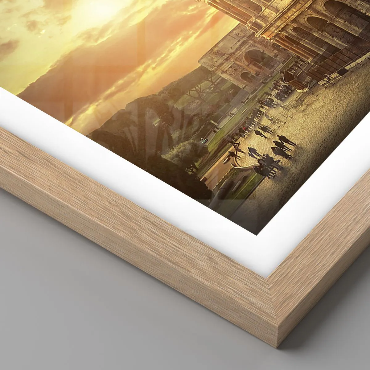 Plakat i ramme af lyst egetræ - Kolossalt indtryk - 50x70 cm