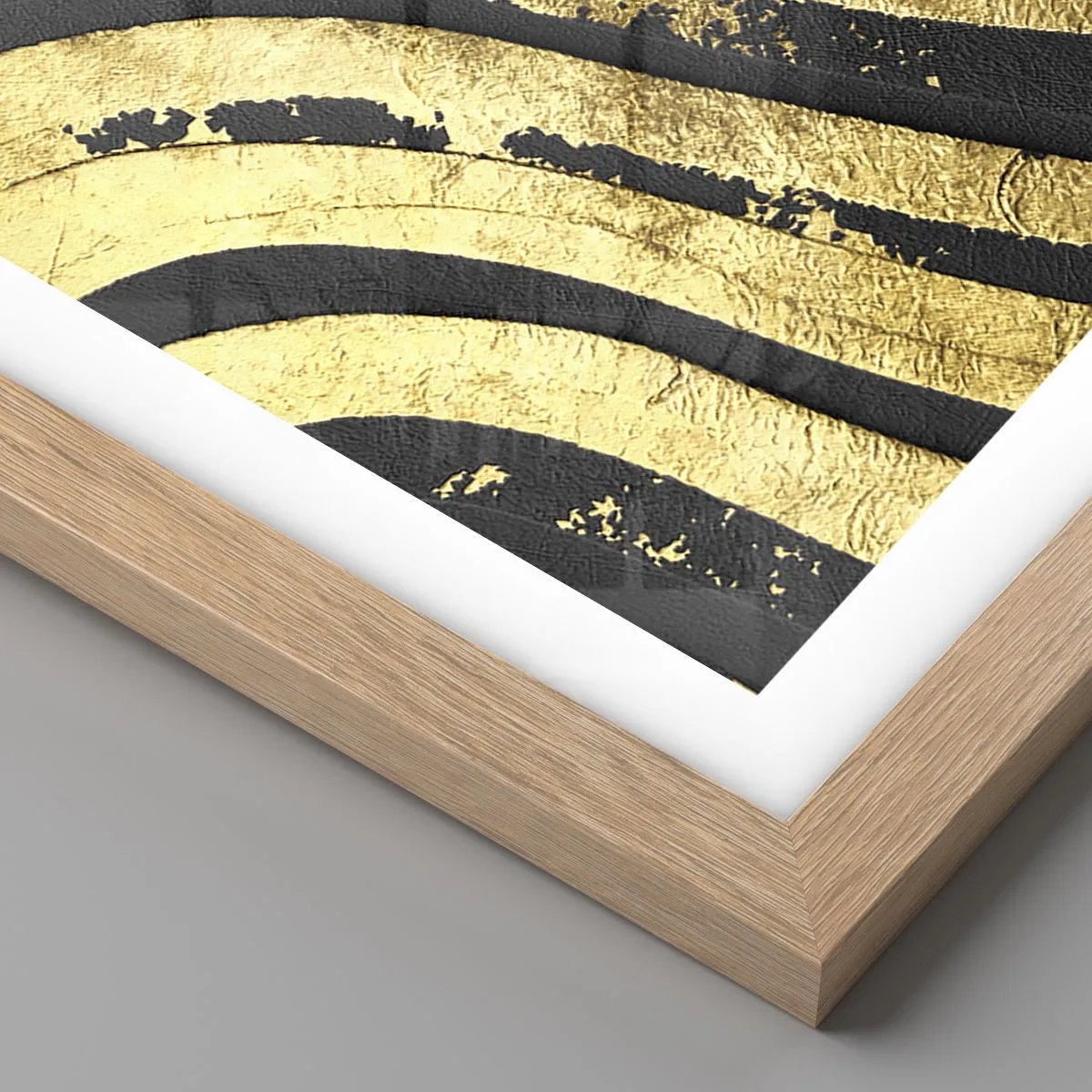 Plagát v ráme zo svetlého duba - Všetko plynie - 30x40 cm