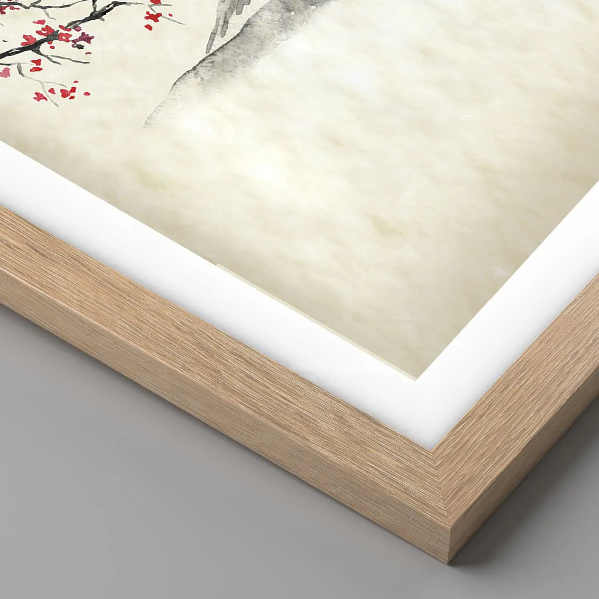 Affiche dans un chêne clair - Poster - Tomber amoureux du Japon - 40x30 cm