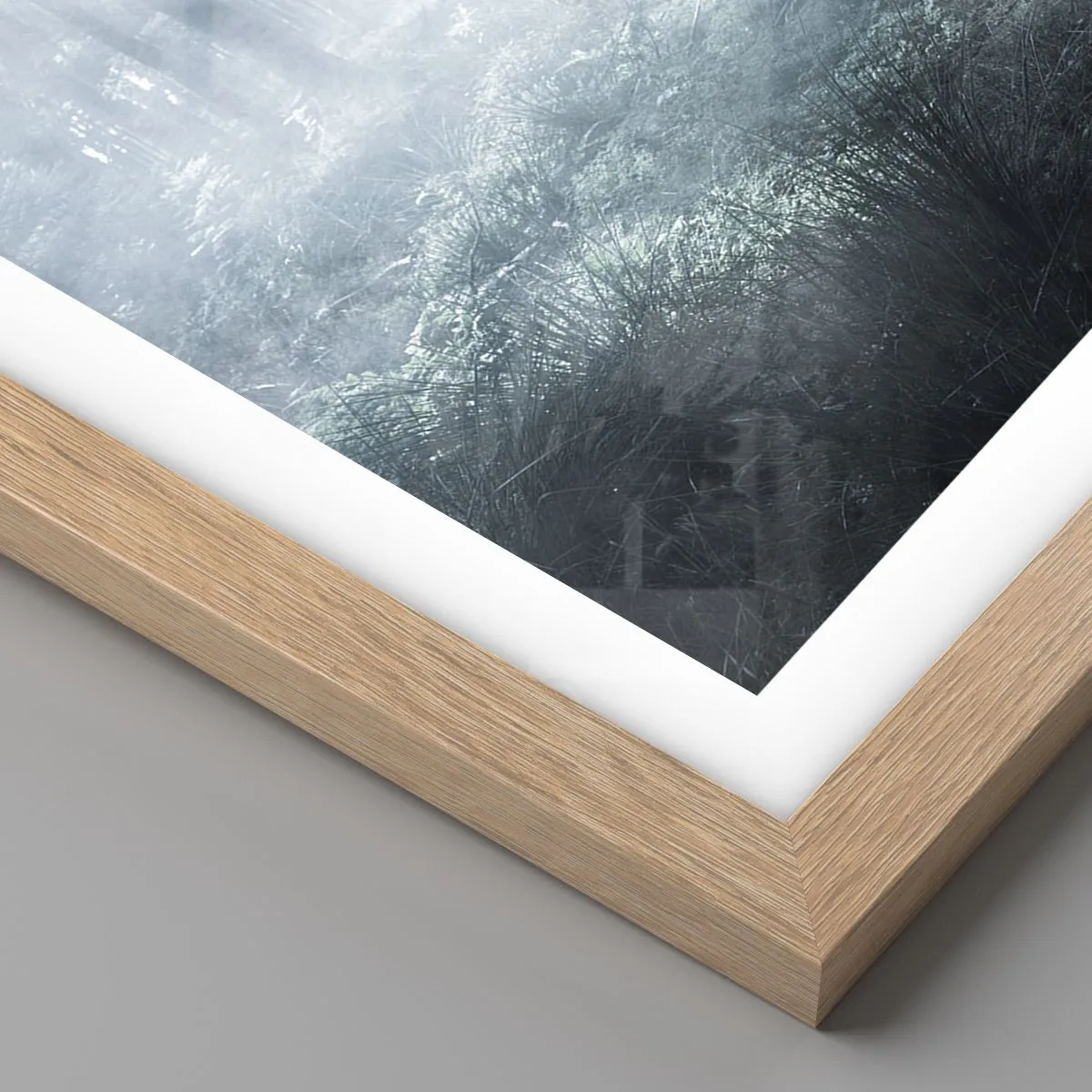 Affisch i ram av ljusek - Morgonrond runt godset - 50x70 cm