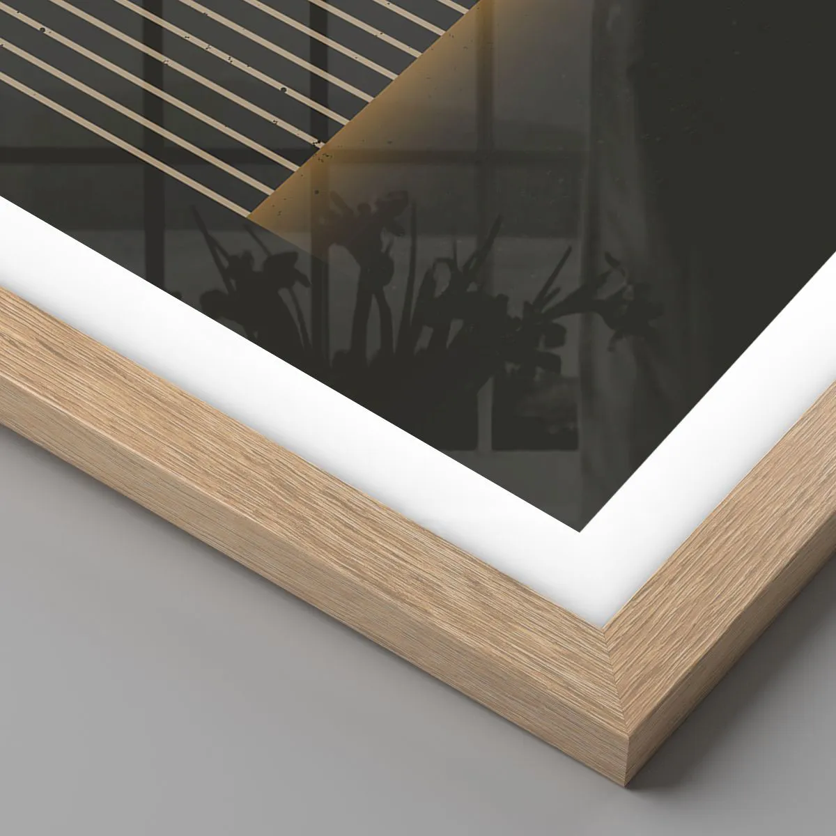 Affisch i ram av ljusek - Utforska mörkret - 50x70 cm