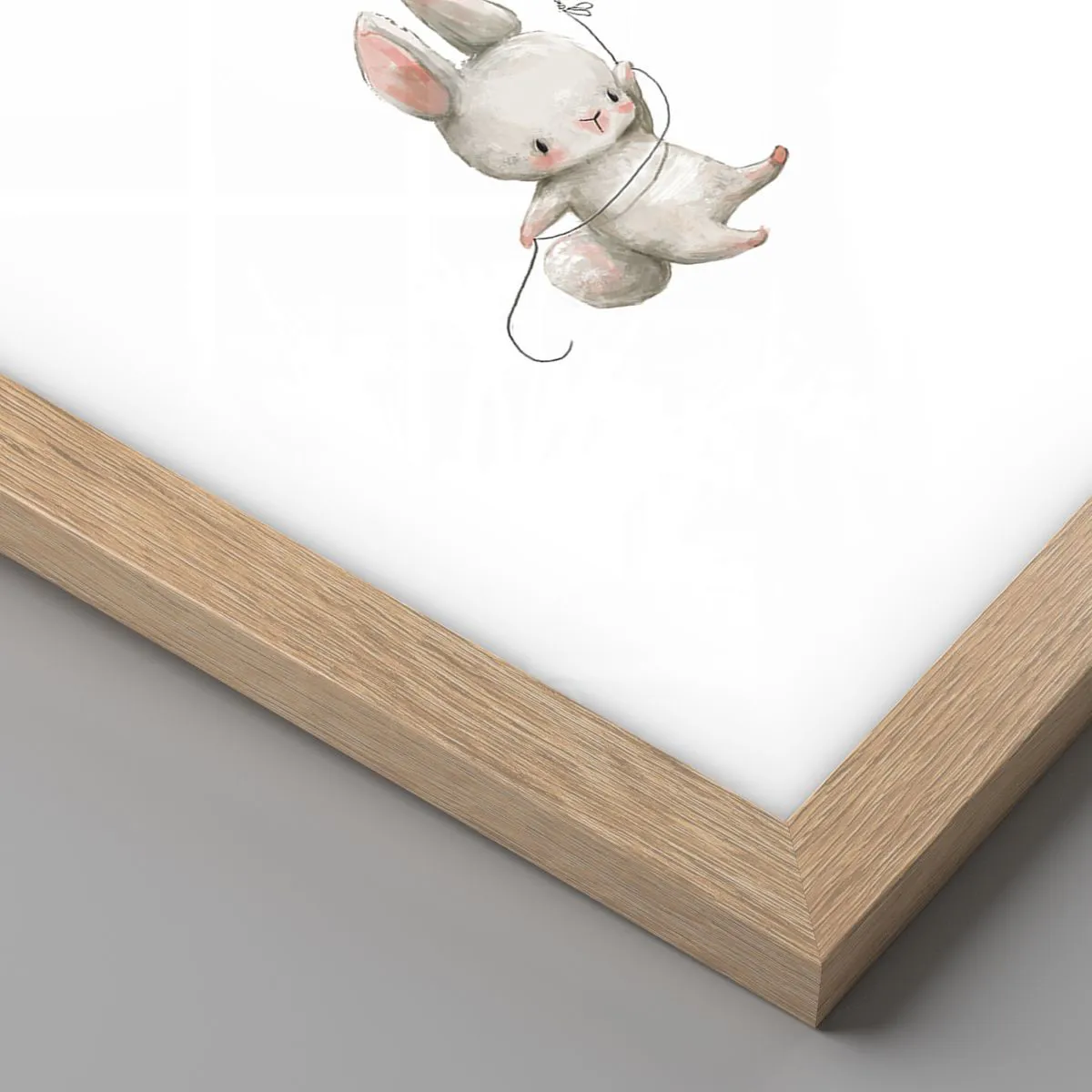 Poster in einem Rahmen aus heller Eiche - Ich werde auch fliegen! - 40x50 cm