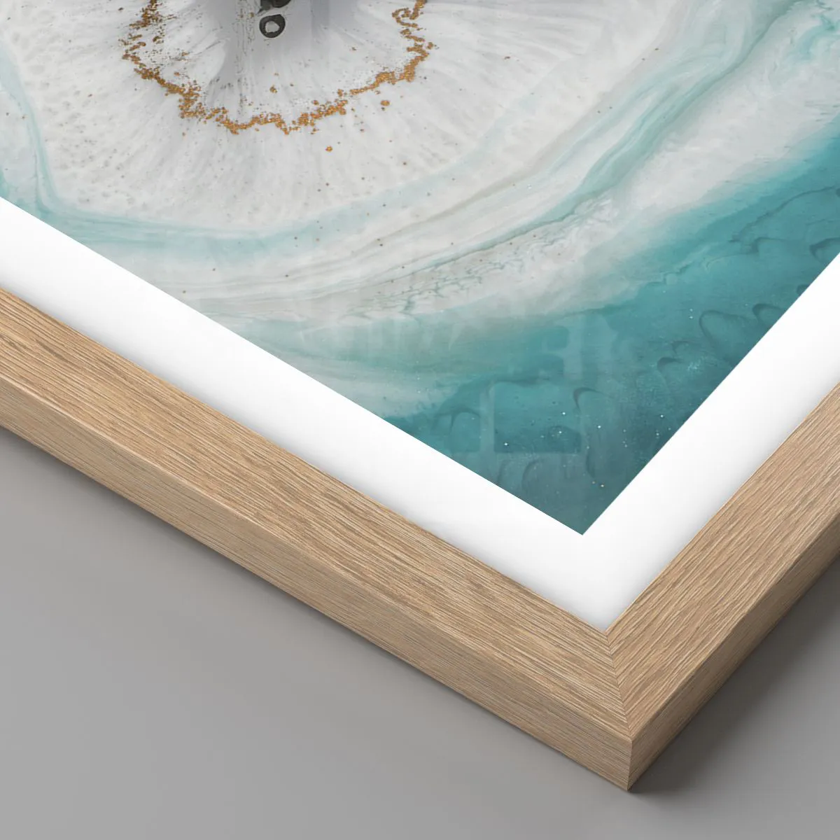 Poster in light oak frame - Into de Deep - 70x100 cm