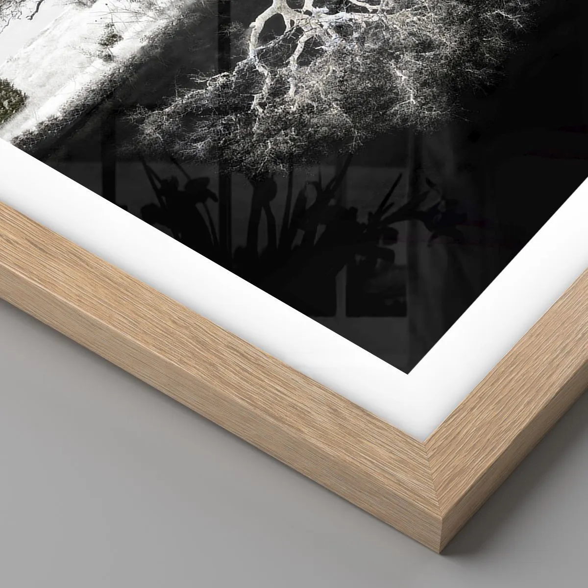 Poszter világos tölgy keretben - A világ természetének felfedezése - 30x40 cm